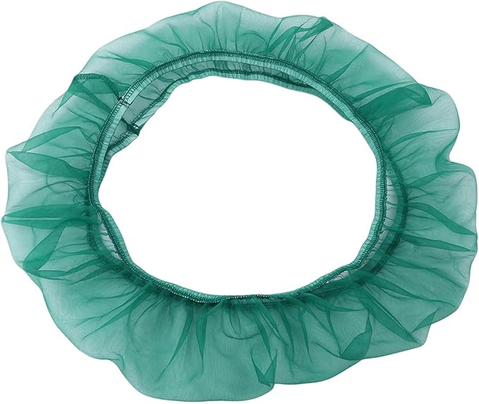 Bird Cage Seed Catcher, Stretchy Form Fitting Mesh Skirt Cover for Parrot Enclosures, Light and Breathable Fabric, Prevent Scatter and Mess,54 * 17Cm Green