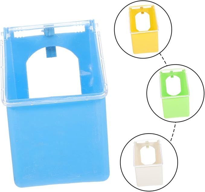 4pcs Multifunctional Hanging Pigeon Feeder Box Easy to Install Bird Cage Water Container for Pigeons Capacity Design for Convenient Feeding for Pet Shops and Bird Owners