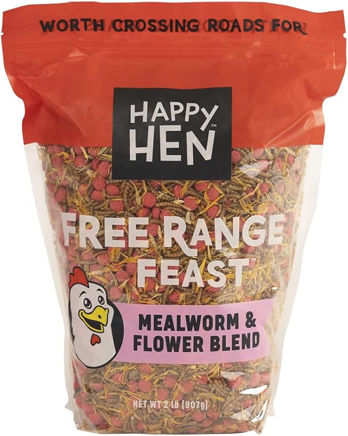 Happy Hen Treats Free Range Feast (Mealworm & Flower Blend)