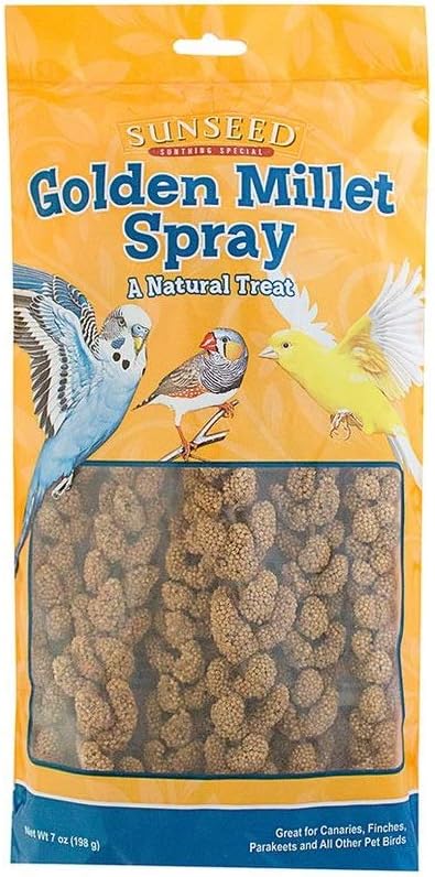Sun Seed Company Bss10941 Small Bird Millet Spray Treats, 4-Ounce