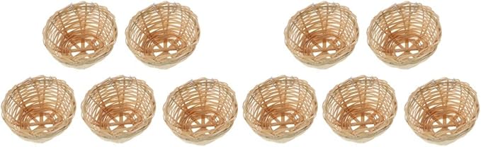 balacoo 5pcs Handmade Bird Nest with Hook Natural Hanging Nest for Pets Parrots and Birds -Style Nesting House for Indoor and Outdoor Use