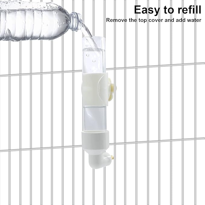 Bird Water Dispenser Parrot Waterer Automatic Bird Water Feeder for Medium Birds Parakeet Cockatiel Conure Caique (Small)