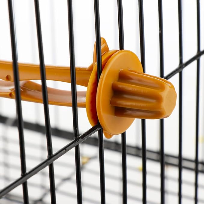 2 PCS Bird Perches Canary Finch Budgie Cage Universal Plastic Stand Stick Toy Holders, 8.7 Inches