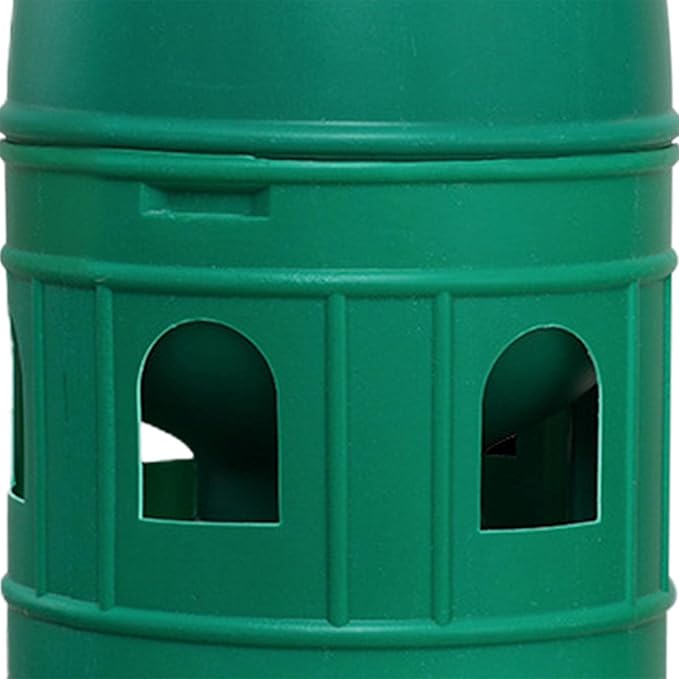 Pigeon Water Dispenser, Large Capacity Bird Water Drinker, Quail Automatic Feeder with Handle Water Pot Container, Green 5L