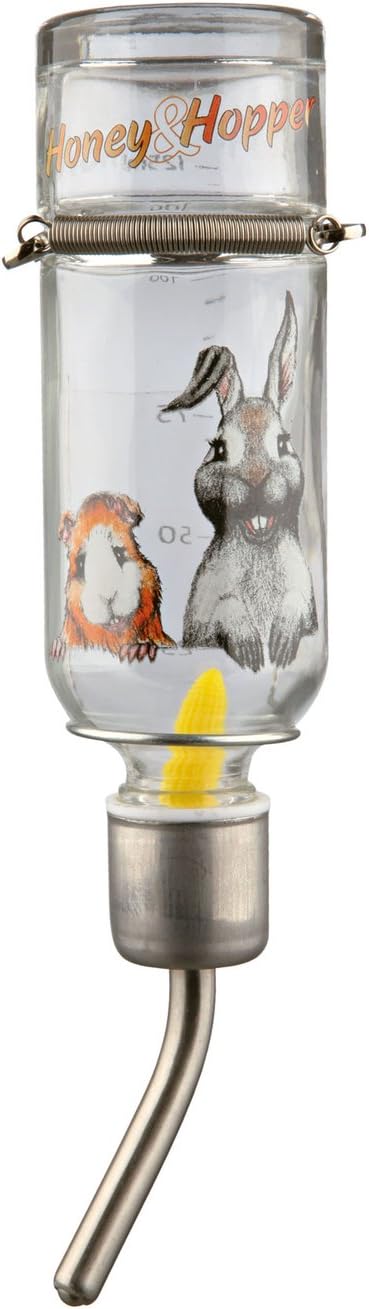 Trixie Honey and Hopper Glass Water Bottle, 125 ml
