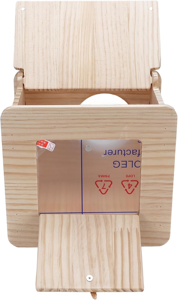 Parakeet Nesting Box, Wooden Insulated Parrots Mating Box for Lovebirds, Cockatiel, Conure, Cockatoo, Budgie