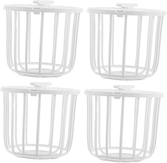 Bird Cage Accessories 4pcs Finch Canary Cage Nesting Baskets Made of Bird Nest Material