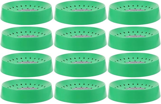 FRCOLOR 12Pcs Bird Breeding Nest Bowls 8.85X8.85X5.90In Plastic Pigeon Nesting Bowls for Pigeons Quails Doves Cage Accessories with Washable Mats
