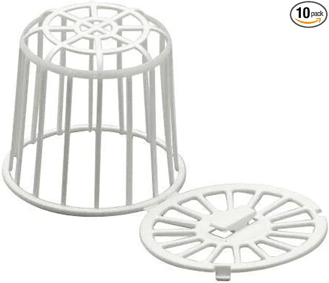 Plastic Nesting Material Holder for Birds - Durable Aviary Accessory and Guinea Pig Food Holder - Nesting Material Dispenser for Bird Breeding and Aviary Use, Small Pet Feeder. (10 articles)