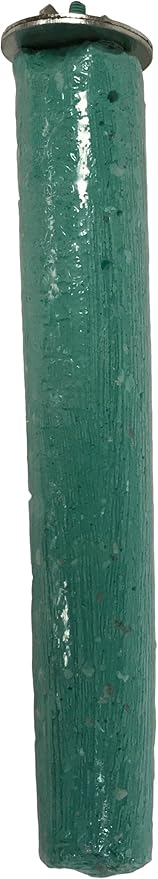 PENN-PLAX Bird-Life Calcium Bird Perch – Naturally Trims Nails & Beak – Ideal for Cockatoos, African Greys, Conures, and Other Medium Birds – Off-White – 8” Long