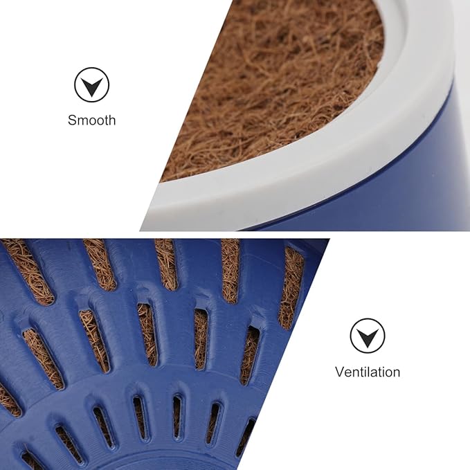 POPETPOP Bird Nest Bowls 4 Pack with Coconut Palm Mat - Plastic Breeding and Hatching Nest for Racing Pigeons Doves Quails Chicken - Bird Bed for Cage Pet Supplies