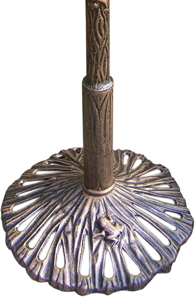Oakland Living 5012AB Antique Bronze Frog Design Aluminum Birdbath