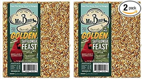 2-Pack of Mr. Bird Golden Safflower Feast Large Wild Bird Seed Block 1 lb. 10 oz.