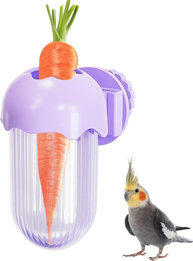 Parakeet Cage Accessories, Millet Holder for Bird Cage, No Mess Bird Feeder Suitable for Pet Feeding and Maintaining Food