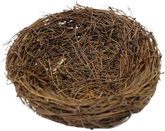 Bird Nest Rattan Nest Craft for Home and Garden Decoration 6Pcs Coffee Color Perfect for Easter and Rustic Decor
