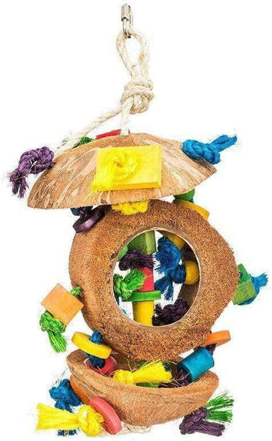 Penn-Plax BA1870 Coconut Kabob with Wood & Sisal Pet Collar