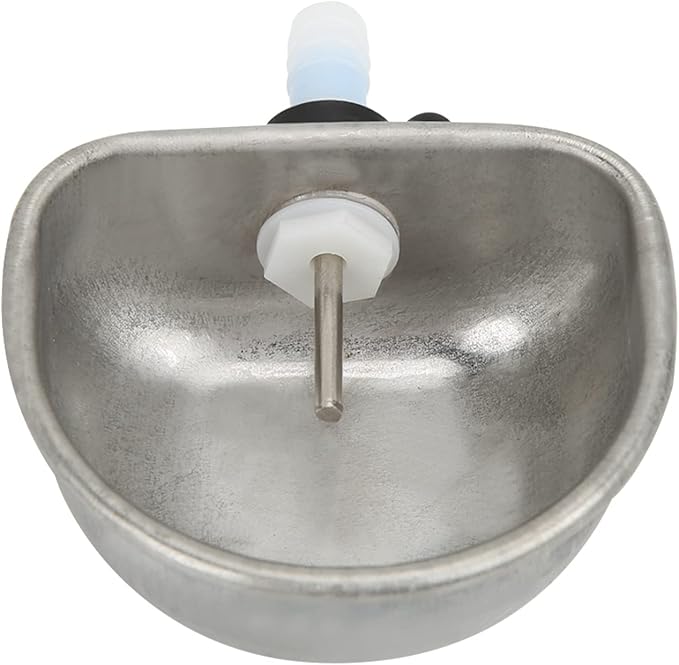 10PCS Rabbit Feeder Bowls, Rabbit Drinker Rabbit Nipple Water Bowl Stainless Steel Nipple Drinking Water Bowl Hanging Cage Bowl Feeding Tool for Rabbit Squirrels Chinchilla Hamster