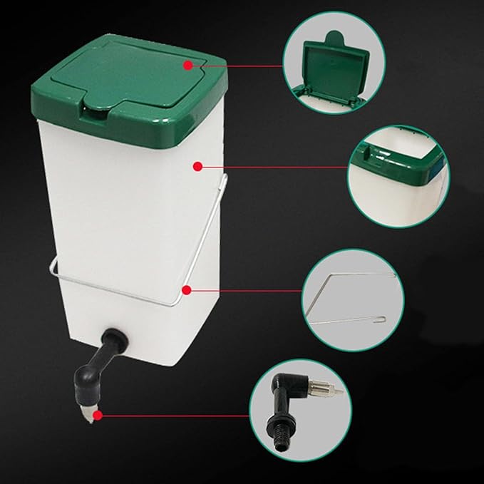 Fenteer Automatic Drinker Water Feeder Dispenser Small Pet Drinking Bowl Detachable for Rabbit Hamster Bunny Chick, 1L
