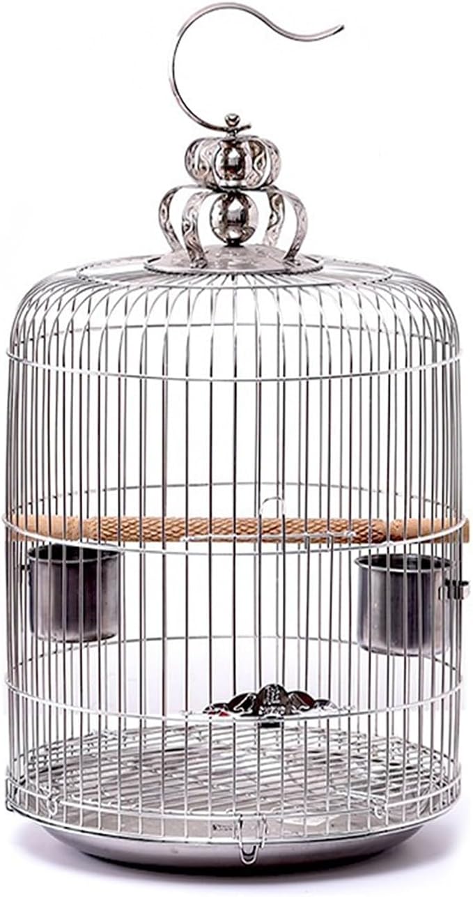 Aimery Bird Cage，Stainless Steel Birdcage，Small Bird cage，Bird Cages for Parrots，Travel Bird Cage，Bird Travel cage(V40G)
