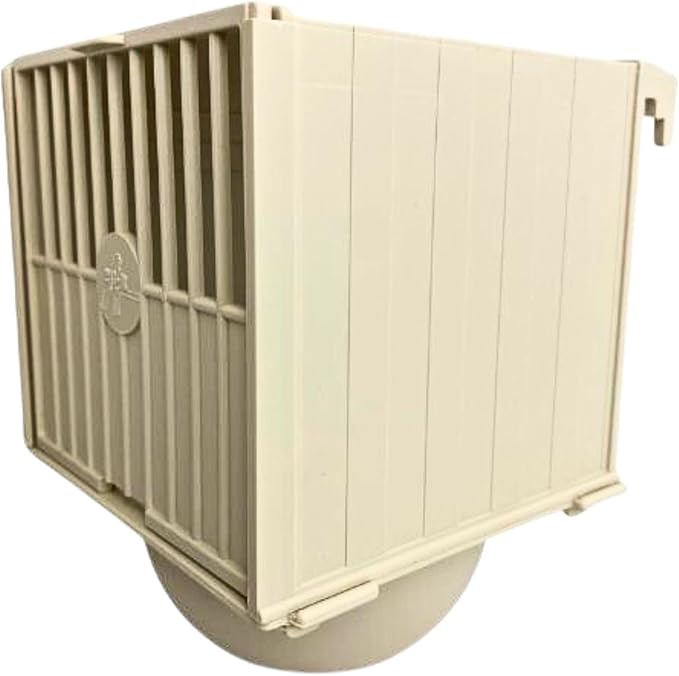 Bird Nest Box Canary External Plastic with Sliding Back Lid, Easy Accessibility and Cleaning, Breeding Nesting Bird Cage for Finches, Exotic Small Birds