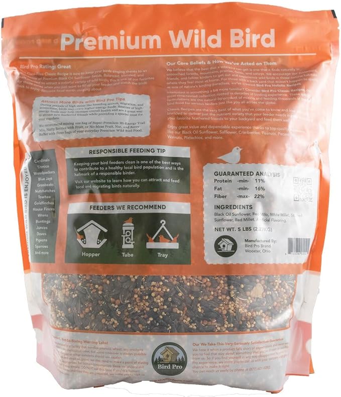 Bird Pro Classic Bird Seed (5 Pounds, Premium)