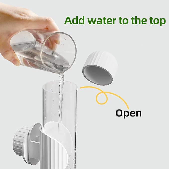 7.4 Fl Oz Bird Water Feeder No Mess Bird Cage Suspended Automatic Water Dispenser Parakeet Cockatiel Finch Lovebirds Budgies Canary (Green,7.4 fl oz (220ml))