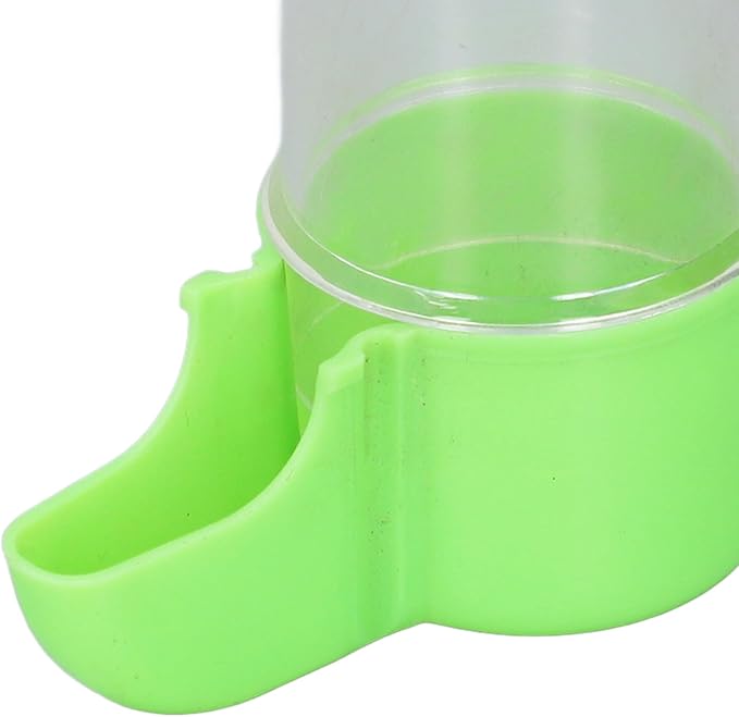 Pet Bird Hanging Water Feeder, 6Pcs EcoFriendly Automatic Bird Cage Water Feeder for Finches (100ml)