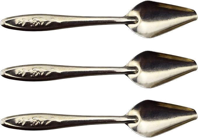4.7" Bird Parrot Stainless Steel Metal Feeding Spoon,Special Feeding Scoop Medicine Spoons Hand Feeding Spoons for Peony Cockatiel Parrot (3 PCS)
