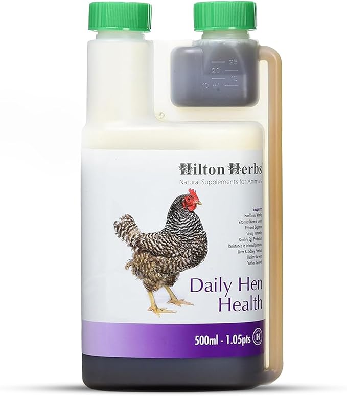 Hilton Herbs Daily Hen Health Herbal Health Supplement for Poultry & Birds, 1.05 pt ( 500ml) Bottle