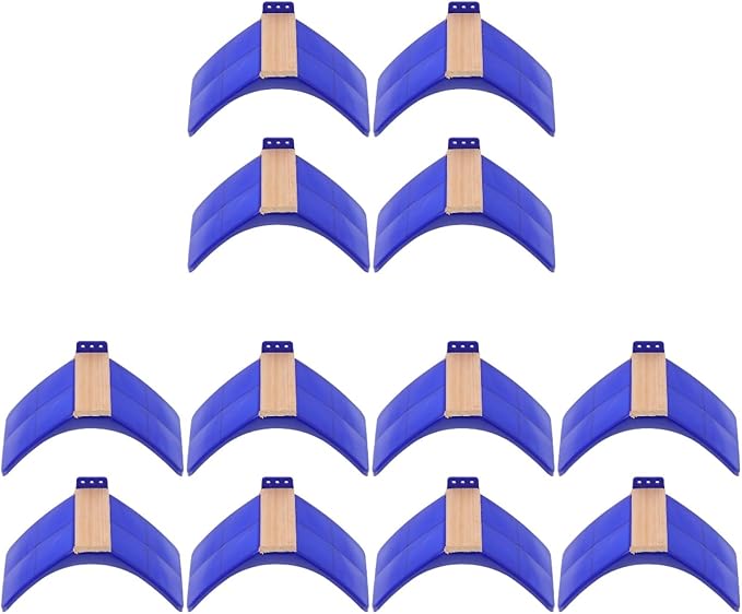 Mipcase Plastic Pigeon Perch Stand 12-Pack Solid Wood Bird Rest Frames Lightweight Bird Dwelling Rack for Home Cage Accessories