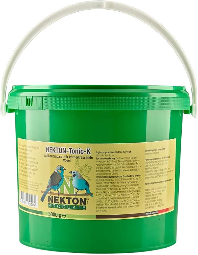 Nekton Tonic-K Restorative Supplement for Seed-eating Birds 3000g, (6.6Lb)