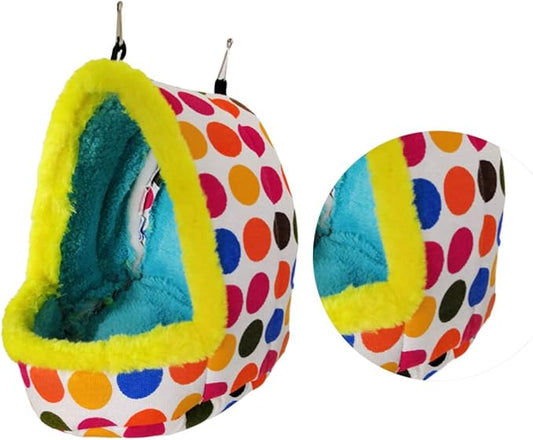 MERRYHAPY Plush Parrot Nest Bird Nest Pet Bird Bed Hammock Bird Cage Parrot Habitat Cave Hanging Tent Sleeping Pad for Parrot Nest Parrot House Birdcage The Bird Box Accessories Toy