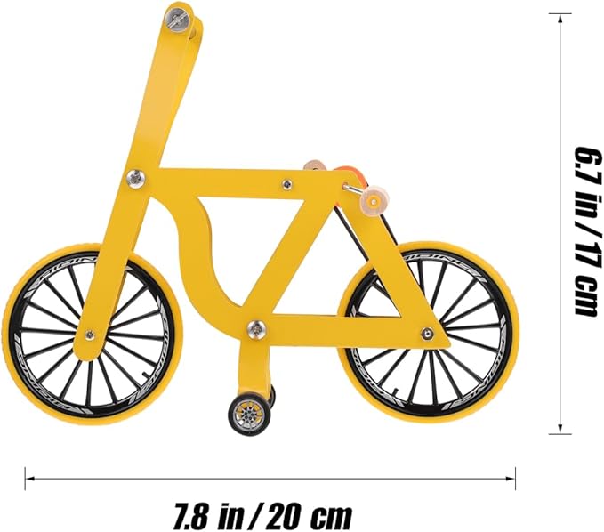 Toddmomy Parrot Bike Toy 7.87 Inch Interactive Bird Training Toy for Parakeets Conures Cockatiels Educational Intelligence Development and Physical Exercise