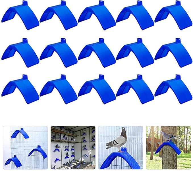 STOBOK 30pcs Rest Stand Lightweight Pigeons Rest Stand Bird Perches Plastic Pigeon Perches Roost Bird Dwelling Stand Support Cage for Pigeon and Other Birds