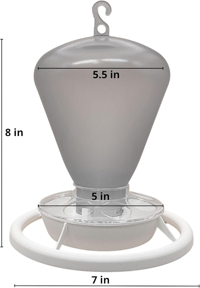 2GR Automatic Bird Feeder and Water Dispenser – Versatile Outdoor & Indoor Cage Feeder, Easy to Refill, Drainage System, Durable Plastic Design, Large Capacity