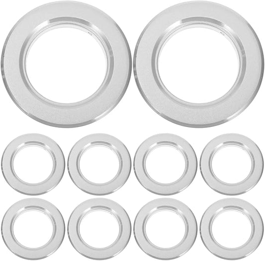 FOMIYES 10Pcs Stainless Steel Parrot Nest Box Anti-Bite Rings Birdhouse Hole Guards for Bird Cage Accessories and Breeding Boxes