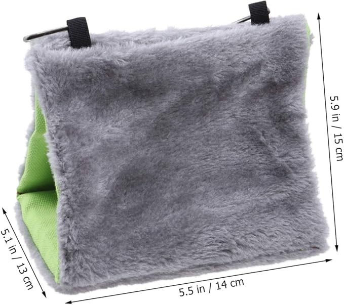 POPETPOP Bird Bed - Plush Snuggle Bird Hammock Hanging Snuggle Cave Happy Hut Bird Parrot Hideaway Bird Sleeping Tent