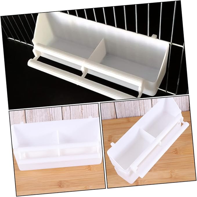 FRCOLOR 5pcs Parrot Feeding Case Plastic Bird Feeder Bowl Compact and Easy to Refill for Birds Crows and Reptiles Feeding Accessory
