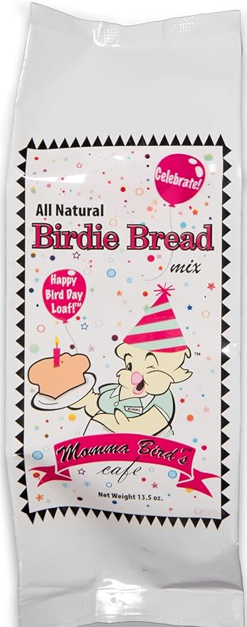 V&P Momma's Bread Mix for Bird Food or Bird Treat - Bundle of One Original and One Happy Bird Day Bags