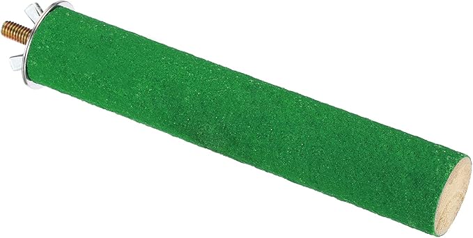 PATIKIL 1x6 Bird Paw Grinding Stick, Bird Wood Perch Stand Cage Accessory for Small Bird Parrot Lovebird Parakeet Cockatiel, Green