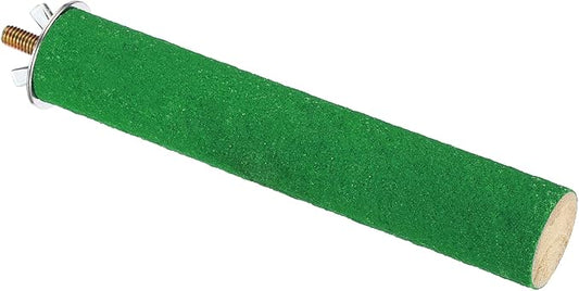 PATIKIL 1x6 Bird Paw Grinding Stick, Bird Wood Perch Stand Cage Accessory for Small Bird Parrot Lovebird Parakeet Cockatiel, Green