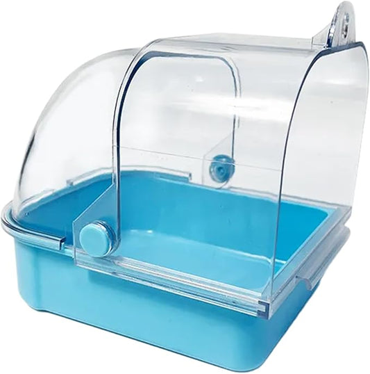 Bird Shower Room Birdcages External Screw Bath Room Parrot Bathtub Birdcages Clear Bathing Tub Budgies Cage Decors