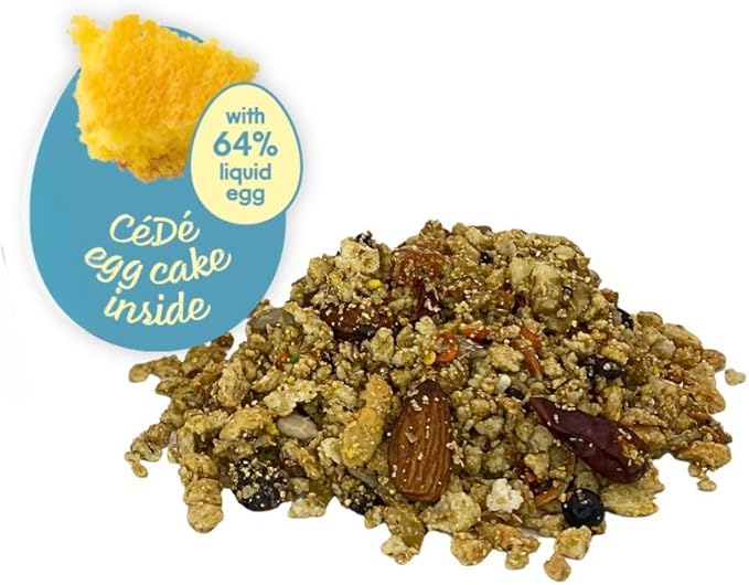 Cédé Nuts and Fruit Coarse 400g - 2 Pack Egg Food for Canaries, Budgies, Parakeets, and Other Exotic Birds. Food Supplement for Parrots. Promotes Health With Prebiotics and Essential Proteins