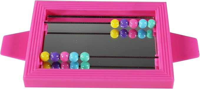 Penn-Plax Bird Life - Mirror with Beads Toy | Easy to Attach to Any Bird Cage | Keep Your Birds Entertained and Stimulated (BA507)