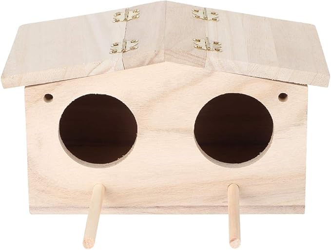 Pet Bird Nests House, Products in Stock, Wooden Breeding Box Cage Birdhouse Accessories for Parrots Swallows -Enjoy Exquisite Life
