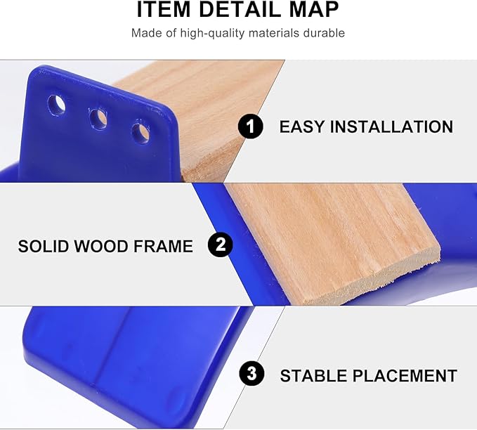 FRCOLOR 12 pcs Pigeon Perch Plastic Bird Perch Roost Bird Accessories Pigeon Stand Parrot Play Stand Dove Rest Bracket Plastic Frames Pet Rest Stand Solid Wood Household Letter Pigeon