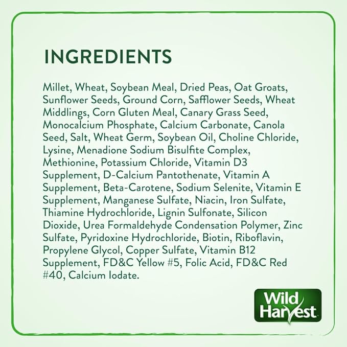 Wild Harvest Universal Blend for Medium and Large Birds, 10 Pounds | Fortified Nutrition | Pack of 2