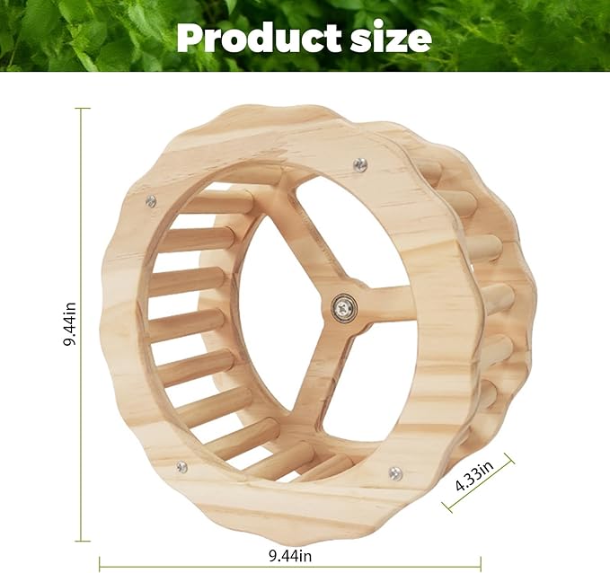 Bird Stand Perch Toy,Interactive Rocking Parakeet Toy and Perch, Wooden Exercise Wheel Cockatiel Toy, Intelligence Puzzle Enrichment Toys,Bird Playground Play Stands for Conure Budgie(D)