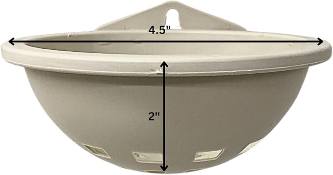 Plastic Bird Nests with Bird Nesting Pad - Round Bird Nest for Cage, Bird Nest House Mounted Inside Cage, Plastic Canary Nest Perch, Goldfinches, Finches and Exotic Birds Pack of 3
