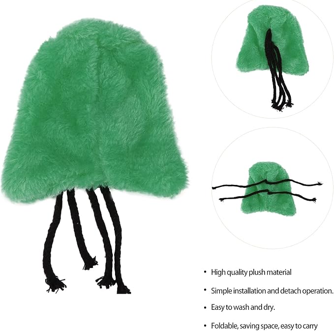 Parrot Warm Plush Fleece Bird Blanket Cuddle Nest Sleeping Nest Birds Cage Hanging Bed House for Parakeet Cockatiel(S Green)